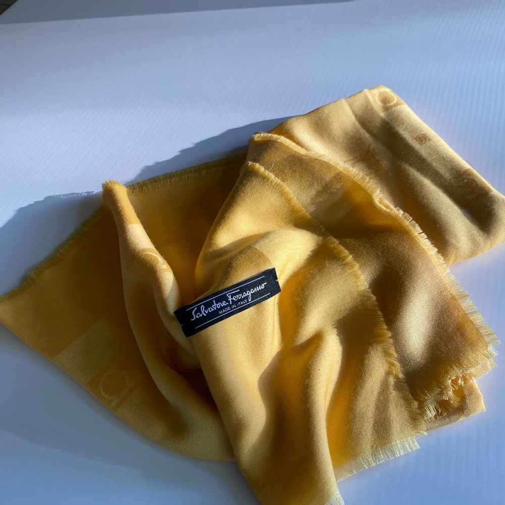 Salvatore Ferragamo silk scarf/wrap.